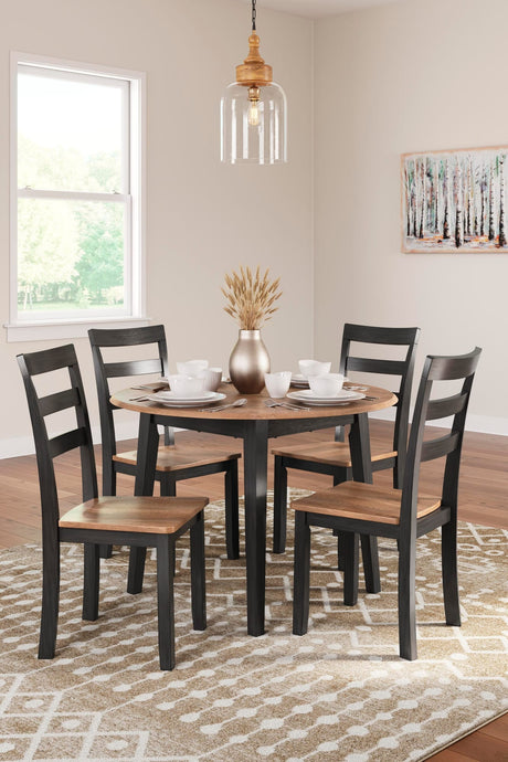 Gesthaven Natural/Brown Dining Set from Ella Furniture