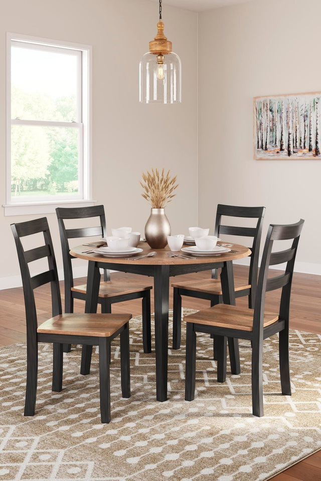 Gesthaven Natural/Brown Dining Set from Ella Furniture