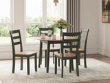 Gesthaven Natural/Green Dining Set from Ella Furniture