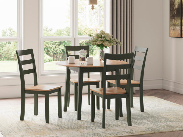 Gesthaven Natural/Green Dining Set from Ella Furniture