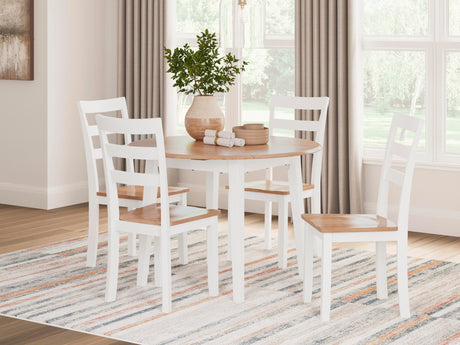 Gesthaven Natural/White Dining Set from Ella Furniture