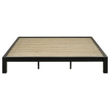 Gislen Eastern King Easy Assembly Wood Platform Bed Black view 3