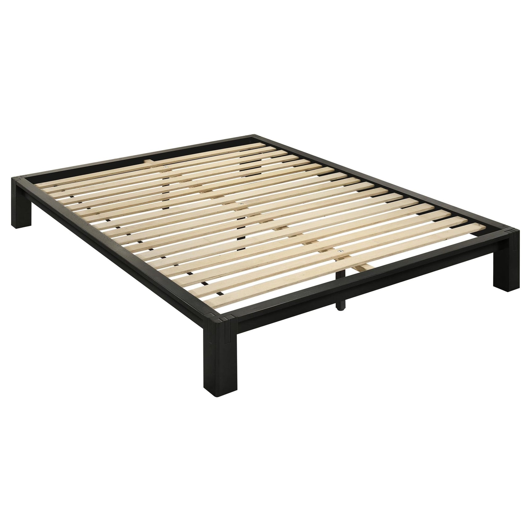 Gislen Full Easy Assembly Wood Platform Bed Black from Ella Furniture
