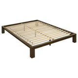 Gislen Full Easy Assembly Wood Platform Bed Walnut from Ella Furniture