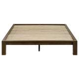 Gislen Full Easy Assembly Wood Platform Bed Walnut view 2