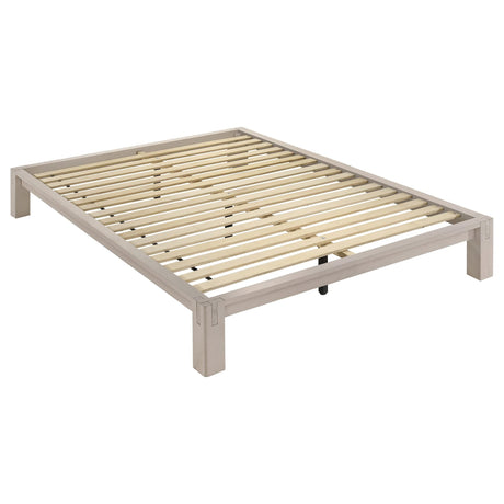 Gislen Full Easy Assembly Wood Platform Bed White from Ella Furniture
