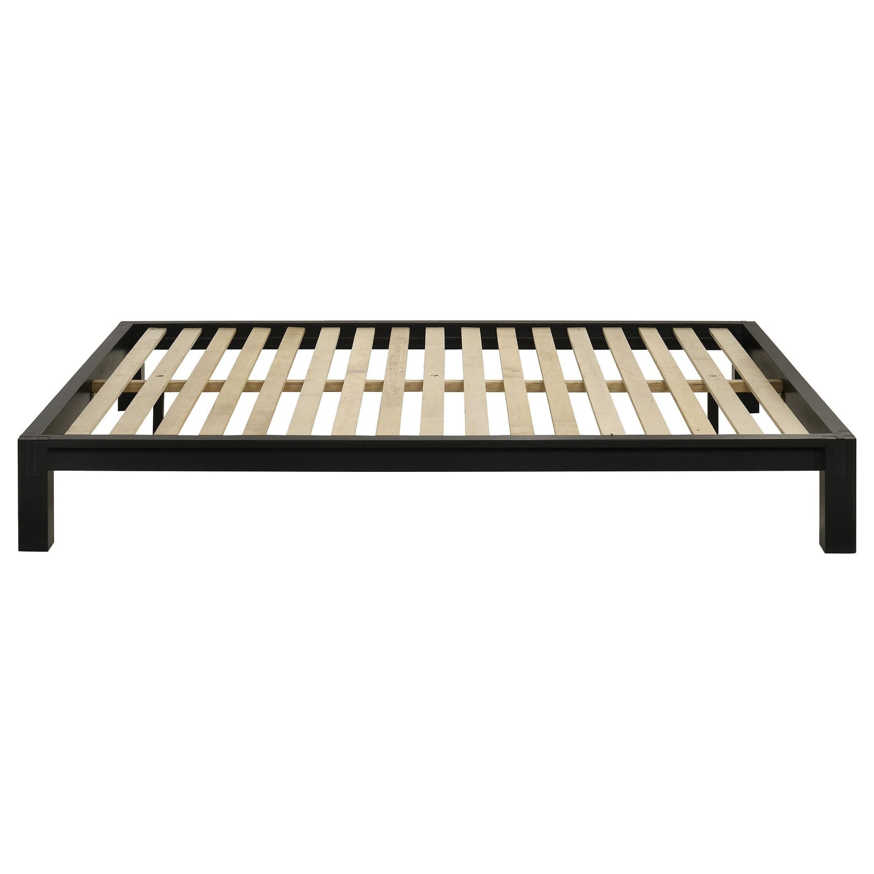 Gislen Queen Easy Assembly Wood Platform Bed Black view 3