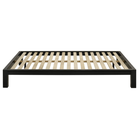 Gislen Queen Easy Assembly Wood Platform Bed Black view 3