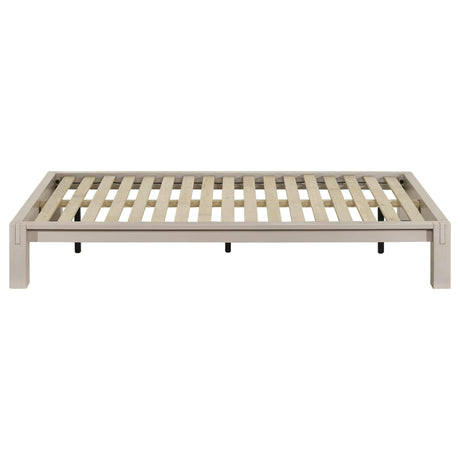 Gislen Twin Easy Assembly Wood Platform Bed White view 3