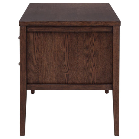 Graham 54-inch 4-drawer Double Pedestal Lift Top Computer Desk Chocolate view 7