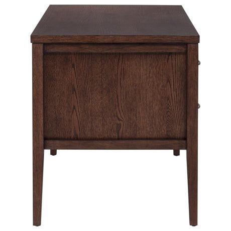 Graham 54-inch 4-drawer Double Pedestal Lift Top Computer Desk Chocolate view 12