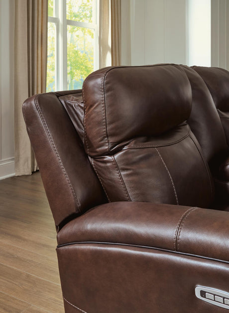 Gravier Cordova Leather Power Reclining Sofa from Ella Furniture