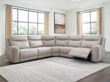 Gravier Gray 5-Piece Power Reclining Sectional view 6
