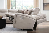 Gravier Gray 6-Piece Power Reclining Sectional with Storage Console from Ella Furniture