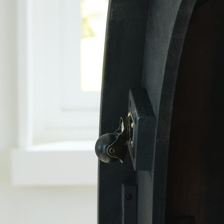 Grayman Black Coffee Table detail view