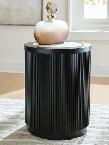 Grayman Black End Table from Ella Furniture
