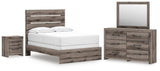 Graystorm Brown Gray Panel Bedroom Set view 2