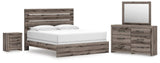Graystorm Brown Gray Panel Bedroom Set view 3