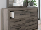 Graystorm Brown Gray Panel Bedroom Set detail view