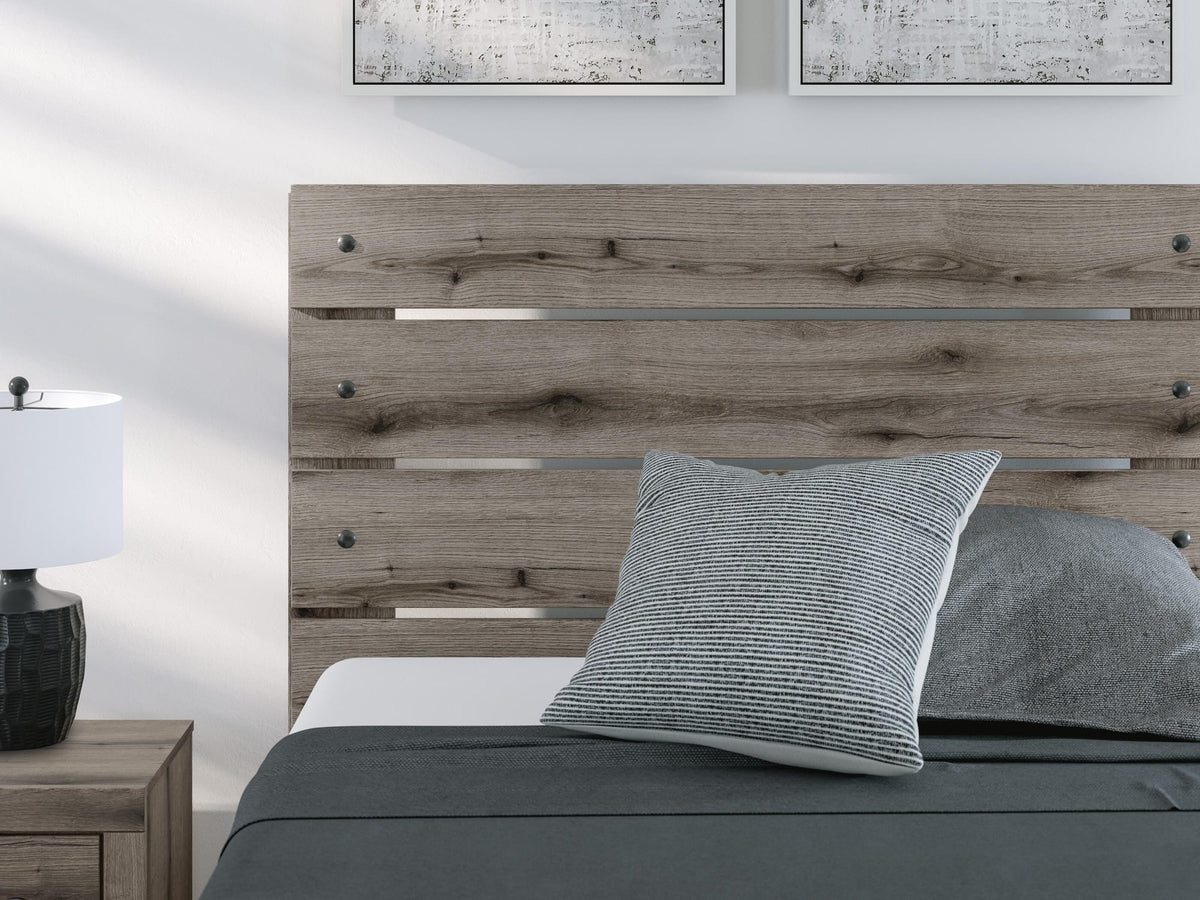 Graystorm Brown Gray Panel Bedroom Set — 4-Drawer Under-Bed Storage