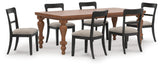Greddinton Brown Dining Set from Ella Furniture