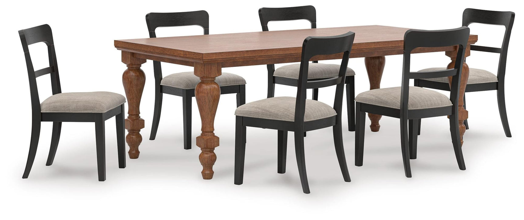 Greddinton Brown Dining Set from Ella Furniture