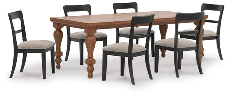 Greddinton Brown Dining Set from Ella Furniture