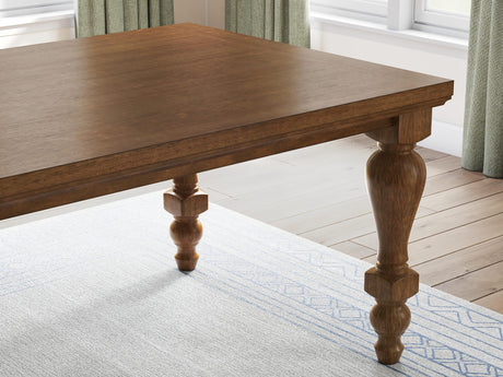 Greddinton Brown Dining Set detail view