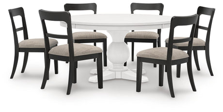 Greddinton White Dining Set view 5