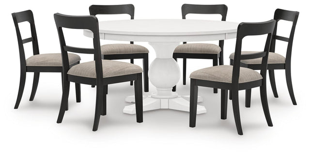 Greddinton White Dining Set view 5