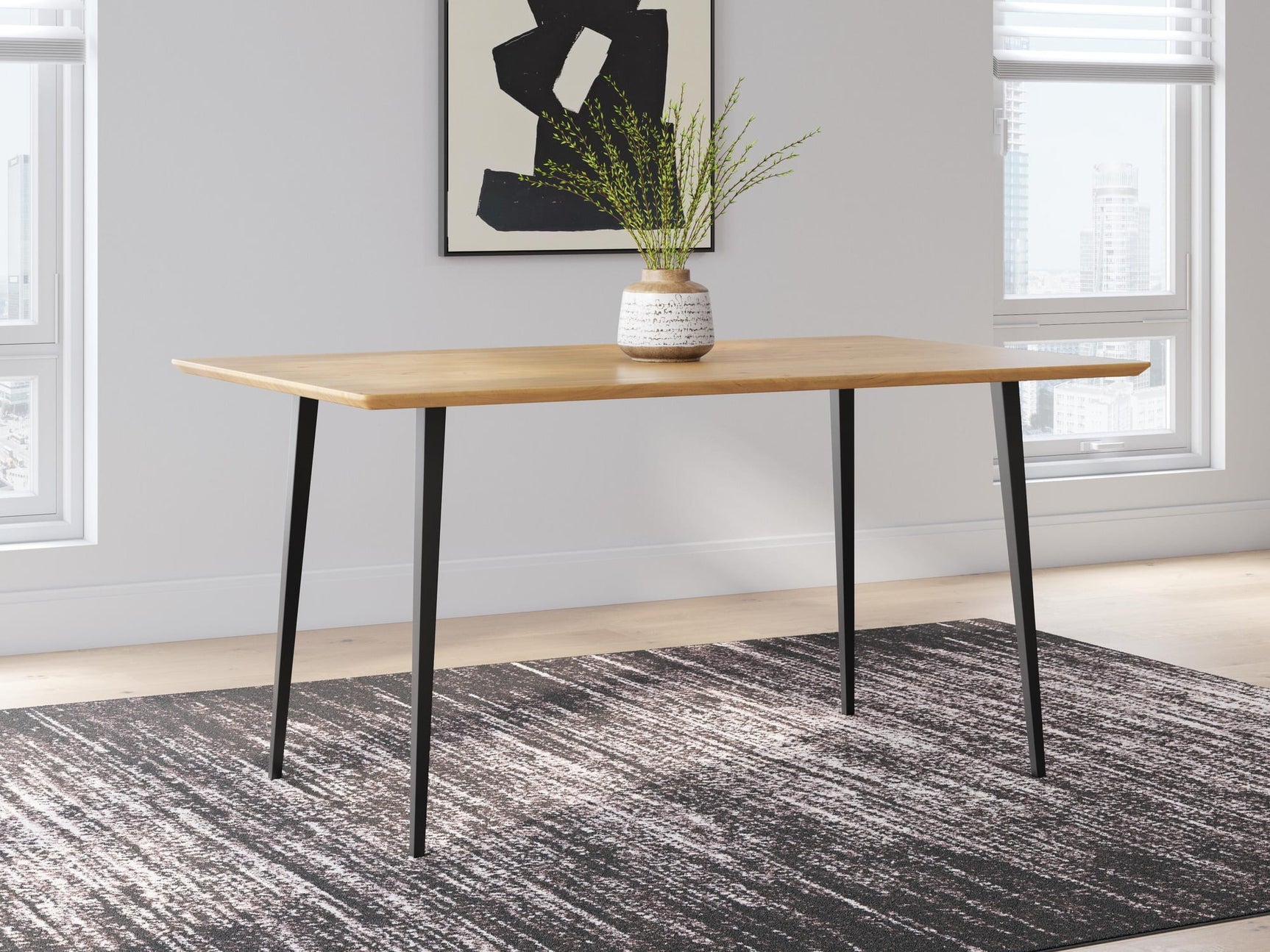 Gretlynn Black/Natural Dining Set view 17
