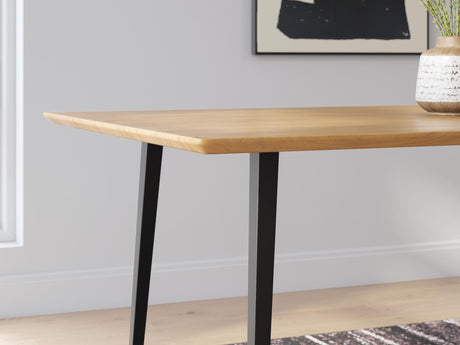 Gretlynn Black/Natural Dining Set detail view