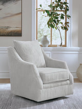 Gubbins Gray Swivel Accent Chair from Ella Furniture