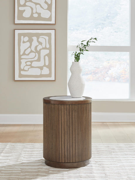 Hadonna Brown End Table from Ella Furniture