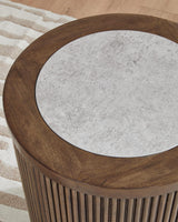 Hadonna Brown End Table detail view