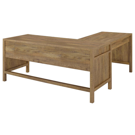 Hogan 1-drawer Lift Top L-shape Computer Writing Desk Mango view 7