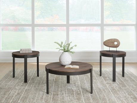 Horizon Hills Brown/Black Table (Set of 3) from Ella Furniture