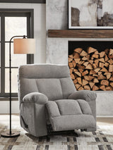 Hoyne Park Smoke Performance Fabric,Next-Gen Nuvella™,Chenille Recliner view 7