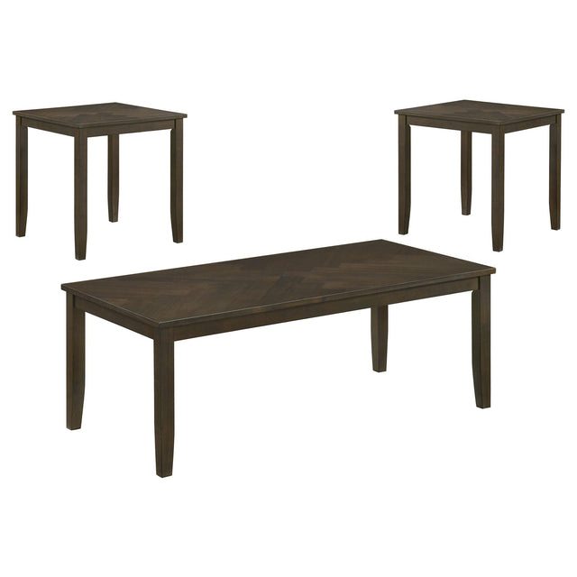 HP0426 Coffee Table 3 Pc Set Dark Brown from Ella Furniture