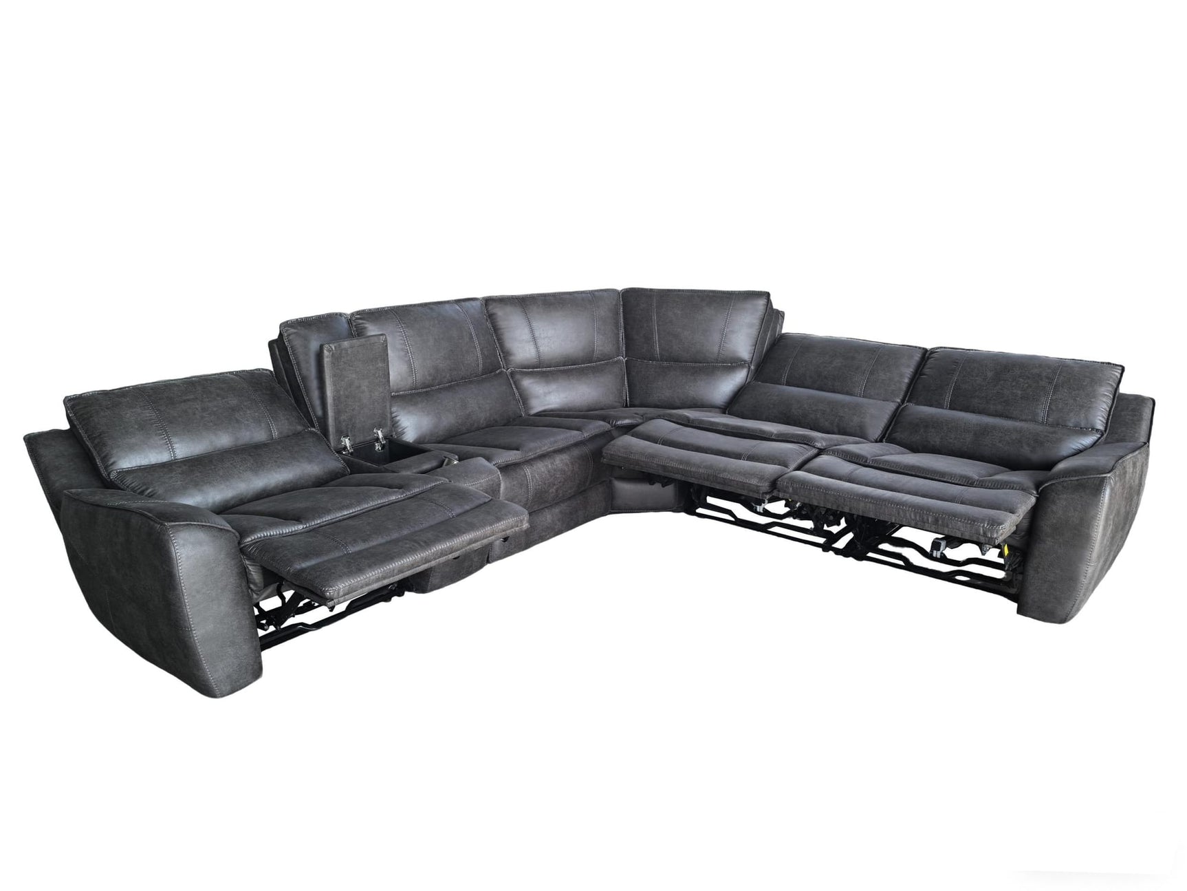 HP0426 Modular Power Sectional 5 Pc Set Grey from Ella Furniture