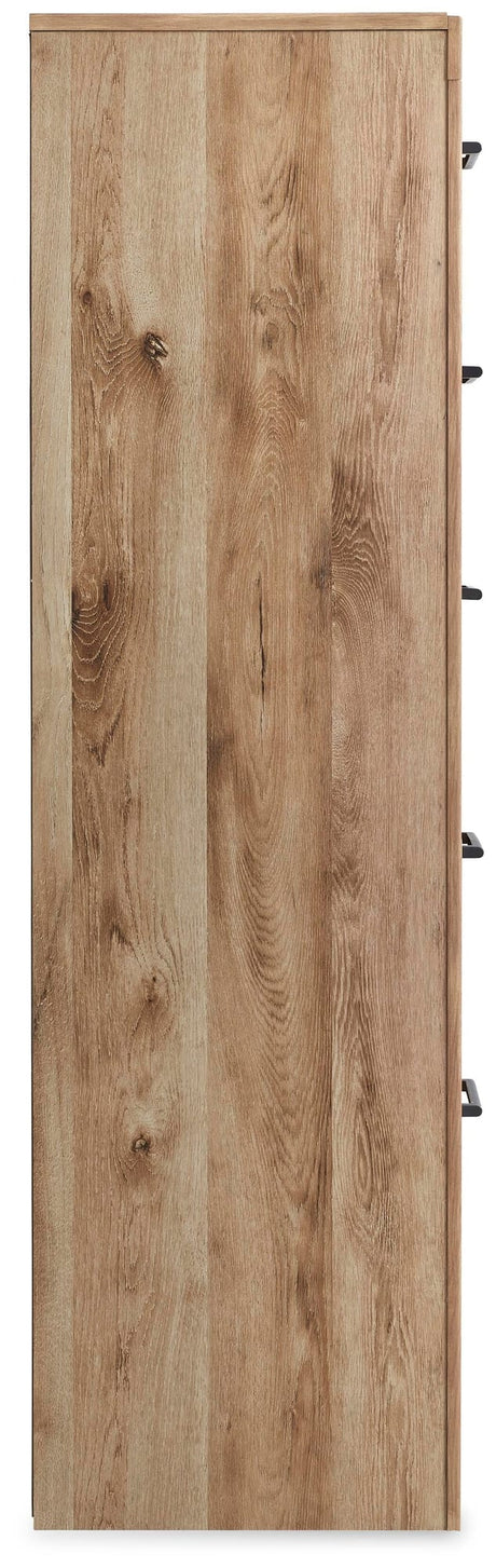 Hyanna Tan Brown Panel Storage Bedroom Set view 17