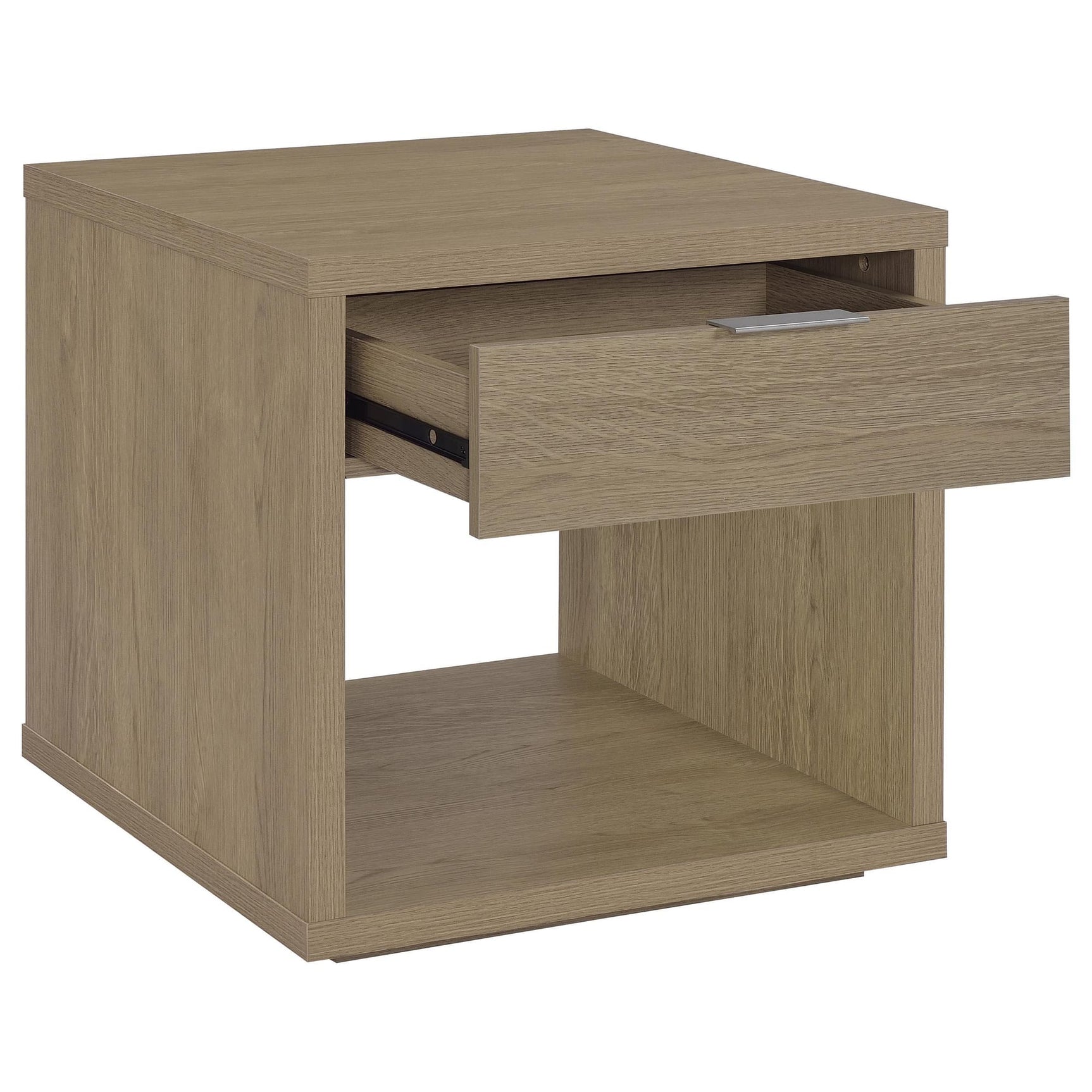 Ingram 3-Piece Coffee and End Table Set with Storage Latte view 4