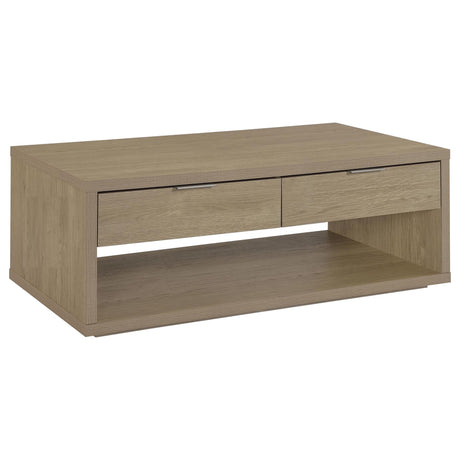 Ingram 3-Piece Coffee and End Table Set with Storage Latte view 8