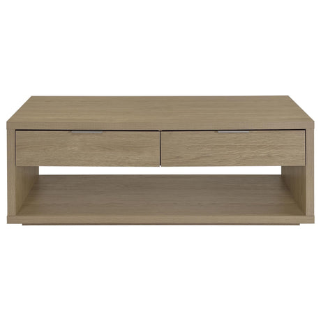 Ingram 3-Piece Coffee and End Table Set with Storage Latte view 10