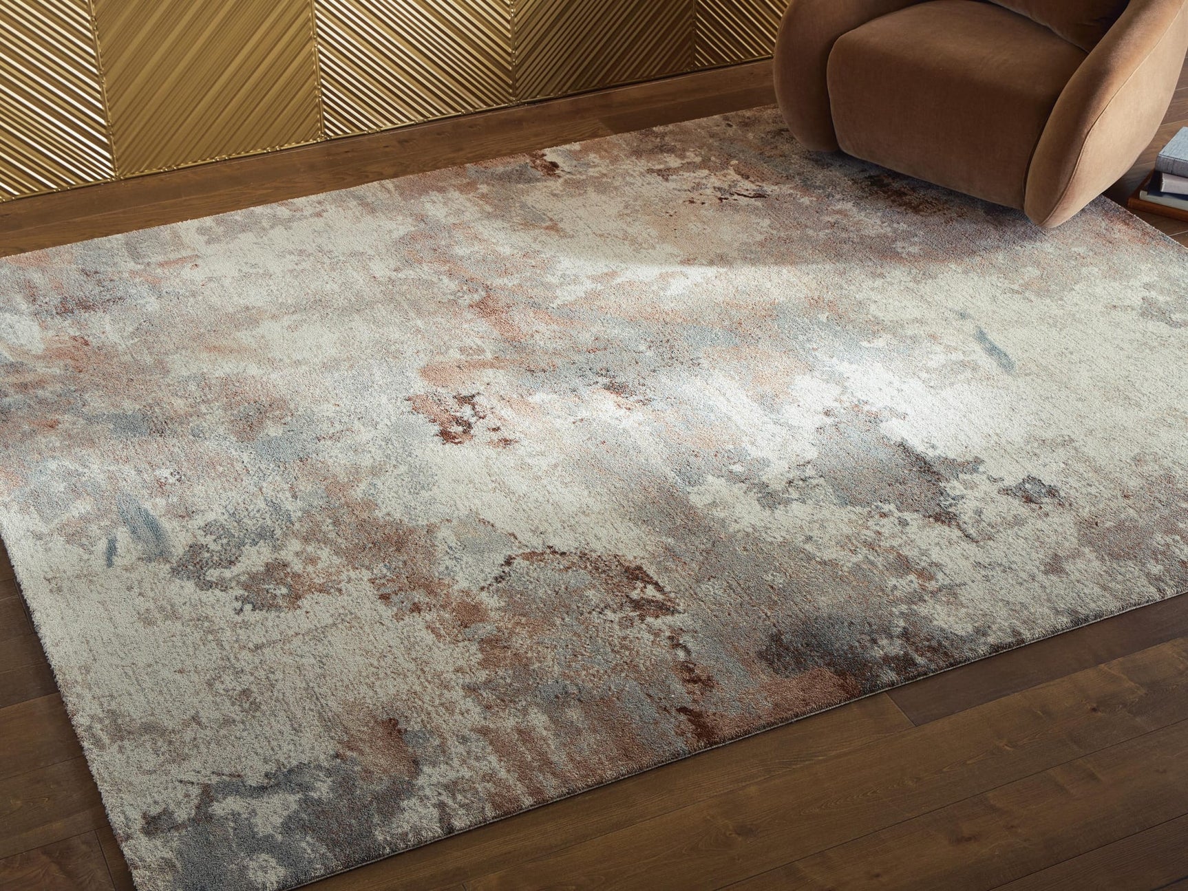 Jadenburg Cream/Gray/Sienna Large Rug from Ella Furniture