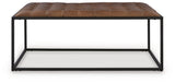 Junsor Brown/Black Coffee Table Ottoman view 3