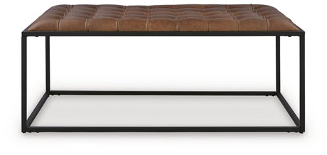 Junsor Brown/Black Coffee Table Ottoman view 3