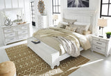 Kanwyn Whitewash Panel Storage Bedroom Set King 3: Bed, Dresser, Mirror from Ella Furniture