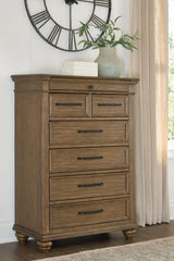 Karallin Medium Brown Chest of Drawers from Ella Furniture