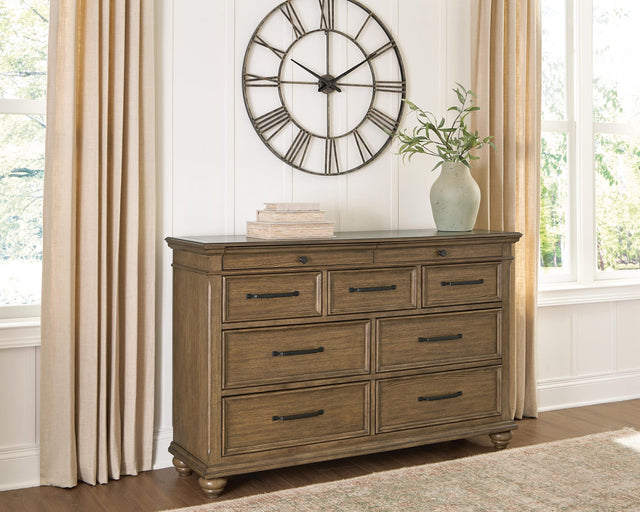 Karallin Medium Brown Dresser from Ella Furniture